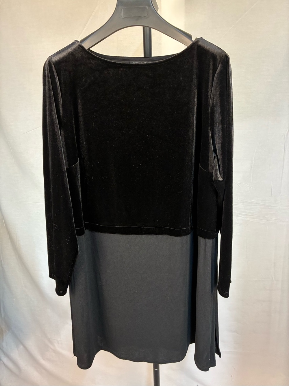 J. Jill Wearever Velvet and Chiffon Tunic Top 2X